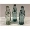 Image 3 : Group of 3 antique glass bottles w/ marble - 2 J. Roberts Castleford & 1 Hindle & Co.BlackPool