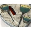 Image 2 : Vintage 5 pc brush set w/ heart-shaped box