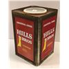 Image 2 : Vintage Hills Bros. Coffee - Universal Grind 20 lb collectors tin - 14in tall x 9 3/4in across x 9 3