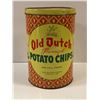 Image 1 : 1940s/1950s Old Dutch Flavourized Potato Chips collectors tin - 11 1/2in tall x 7 1/2in diameter