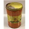 Image 2 : 1940s/1950s Old Dutch Flavourized Potato Chips collectors tin - 11 1/2in tall x 7 1/2in diameter