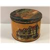 Image 2 : Early 1900s Riley's Original English Creamy Toffee collectors tin - 7 1/2in tall x 10in diameter
