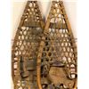 Image 2 : Pair of vintage wooden snow shoes