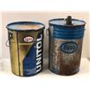 Image 2 : 2 Esso collectors oil cans - 17 KG Unitol & 5 Imperial Gallon Esso Lube