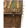 Image 2 : Matched pair of 1940 Manitoba Canada automobile license plate set