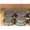 Image 2 : Group of 8 assorted antique car hub cap covers - Buick/ Pontiac/ Whippet/ Essex/ D/ Overland/ REO/ M