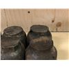 Image 3 : Group of 6 antique Ford hub cap covers