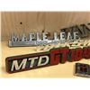 Image 2 : Group of 8 automobile chrome logos - Volkswagen/ Maple Leaf/ Ranger/ Dodge/ Vandura/ MTD GT & Chrysl