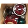 Image 3 : Box of approx. 18 vintage automobile glass & plastic replacement light lenses - 1940 Ford/ Plymouth 