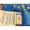 Image 2 : Box of vintage assorted auto parts - armatures/ break parts/ heater water valve/ regulators etc. NOS
