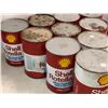 Image 2 : Group of 10 "full" Shell 1 L Motor Oil cans
