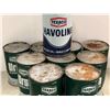 Image 2 : Group of 10 "full" Texaco 1 L Motor Oil cans