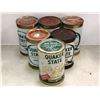 Image 1 : Group of 6 "full" Quaker State 1 L Motor Oil cans