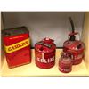 Image 1 : Group of 4 vintage gasoline cans