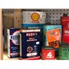Image 2 : Group of 14 assorted automotive collectors cans - Shell/ Texaco/ Champion/ Clover etc.