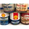 Image 2 : Group of 6 Shell & Esso collectors anti-freeze cans