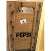 Image 2 : Vintage Wooden Pepsi Cola crate complete w/ 8 vintage 40oz Pepsi bottles