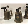 Image 2 : Group of 4 early 1900s brass blow torches