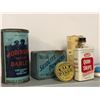 Image 2 : Group of 6 medicine-related early 1900s collectors tins & 1 glass medicine bottle