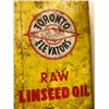 Image 2 : 2 early 1900s Raw Linseed Oil collectors tins - Toronto Elevators & Maple Leaf Monarch Company