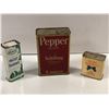 Image 3 : Group of 6 early 1900s collectors spice tins - Schilling Pepper/ Watkin's Cinnamon/ Blue Ribbon Nutm