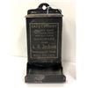 Image 2 : Early 1900s A.H. Jackson wooden match collectible tin dispenser w/ old box of Ohio Blue Tip Matches