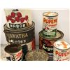 Image 2 : Group of 8 assorted vintage food tins - Popeye Spinach/ Hiawatha Apples/ Jam/ Libby's Kidney Beans e
