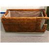 Image 1 : Early 1900s rustic wooden dough box