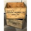 Image 1 : 2 vintage wooden dairy crates - Crescent Creamery Ltd. & Siverwood Dairies Ltd.