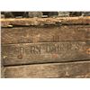 Image 2 : Vintage Modern Dairies wooden milk crate complete w/ 12 vintage glass milk bottles
