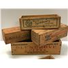Image 2 : Group of 5 small wooden vintage cheese boxes - Kraft/ Burns/ Rex/ Glengrove & Dairyland