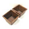 Image 2 : Pair of vintage wooden 1/2 peck flour measuring bowls