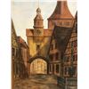 Image 2 : Framed acrylic on board by D. Coughlin "West Germany Rothenberg Church" 1983 - approx. 15 1/2in x 20