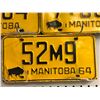 Image 2 : Group of 11 Manitoba 1964 license plates