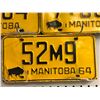 Image 2 : Group of 11 Manitoba 1964 license plates