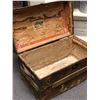 Image 3 : Antique dome top shipping trunk