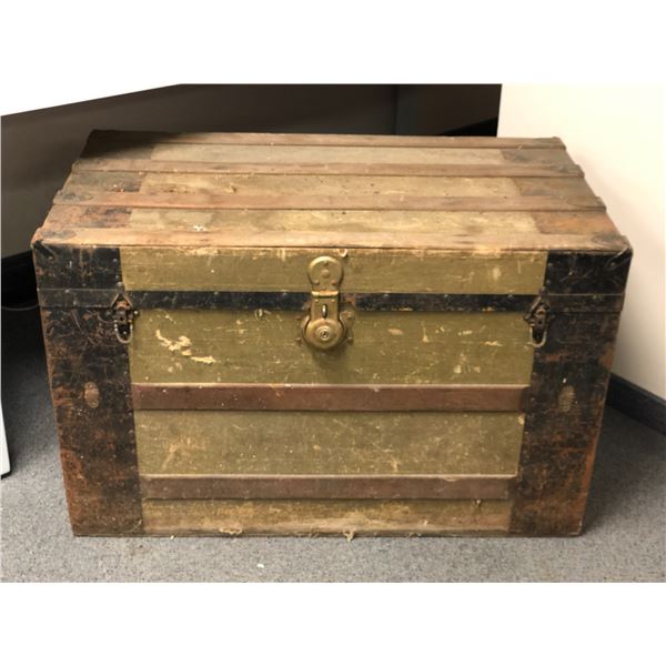 Antique steamer trunk