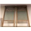 Image 1 : 2 antique Economy wood & glass washboards
