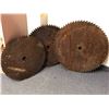Image 1 : Group of 3 large vintage saw blades - 24 1/2in diameter/ 20 1/2in diameter & 20in diameter