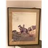 Image 2 : 2 First Nations art pieces - Aboriginal on Horse & framed needle point