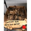 Image 1 : Box of 11 assorted vintage animal leg-hold traps