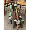 Image 1 : Large bundle of assorted fishing rods & reels