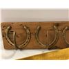 Image 2 : 2 horse related wall mount coat racks & 1 gator grip golden ruler