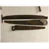 Image 1 : Group of 3 antique timber & bucking crosscut saws - 2 approx. 4ft, 1 approx. 3ft