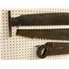 Image 2 : Group of 3 antique timber & bucking crosscut saws - 2 approx. 4ft, 1 approx. 3ft