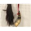 Image 2 : Antique horse hair fly swatter & bull horn water/gunpowder container