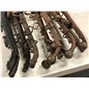 Image 2 : Group of 4 vintage metal horse harnesses