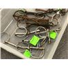 Image 2 : Box of assorted vintage horse bits - approx. 17 sets