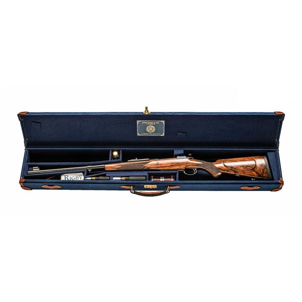 JOHN RIGBY & CO: The "Keep Calm and Carry On" Rifle in .416 Rigby Single Square Bridge
