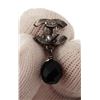 Image 3 : Chanel CC Black Crystal Drop Silver-tone Earrings